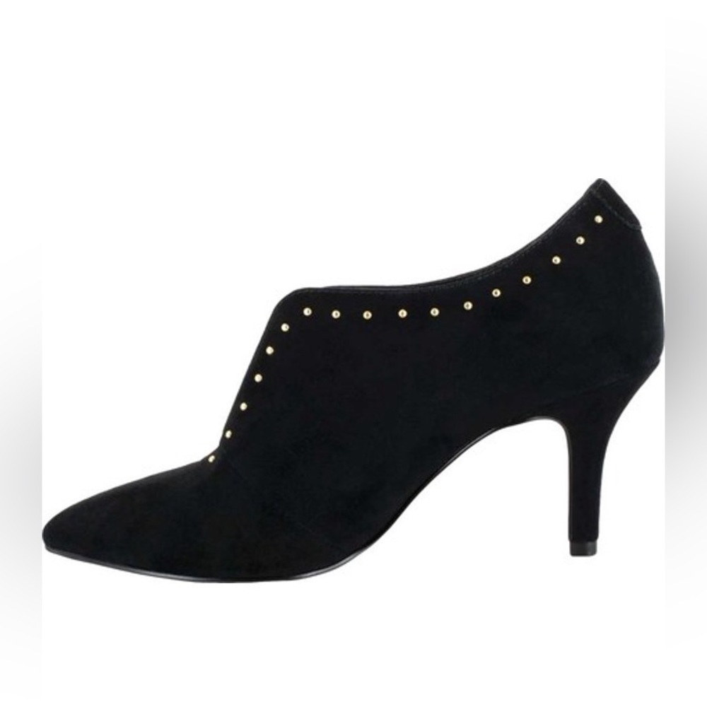 BELLA Vita Women's Suede Leather Dara Shootie Black - Picture 4 of 11